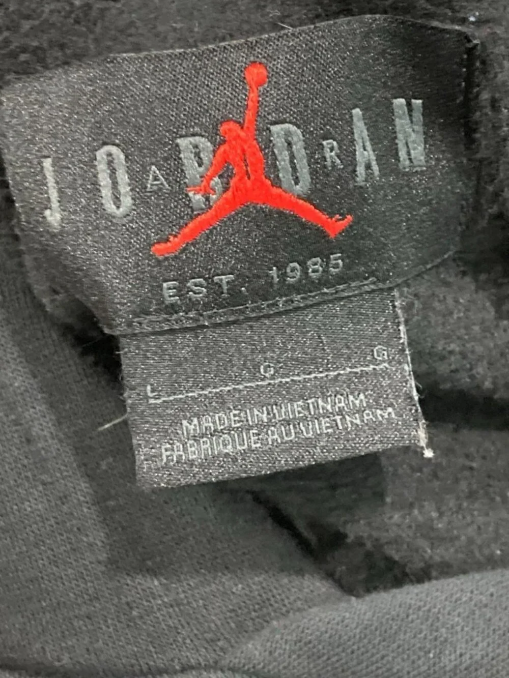 Jordan Brooklyn Pullover Hoodie Sweatshirt L Black Streetwear Sporty Jumpman